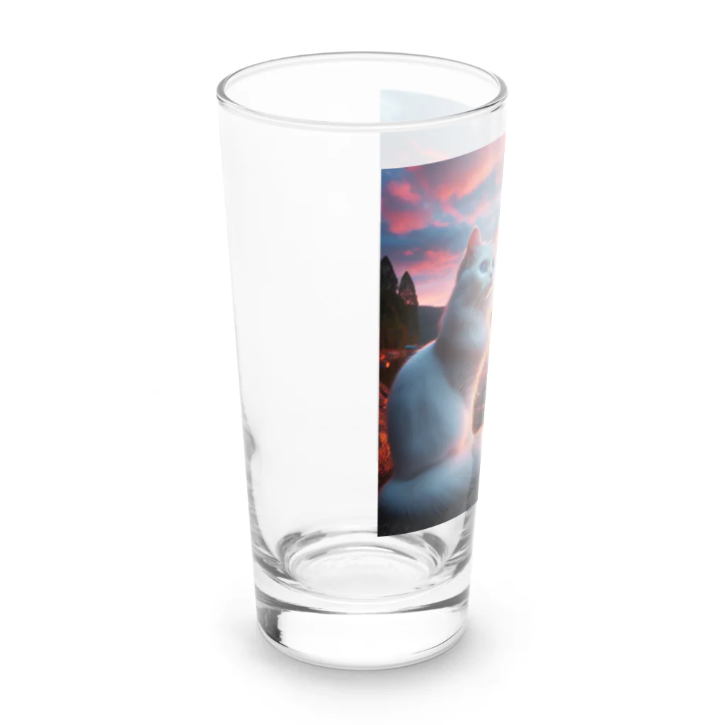 yos-1292583のねこニコばん Long Sized Water Glass :left
