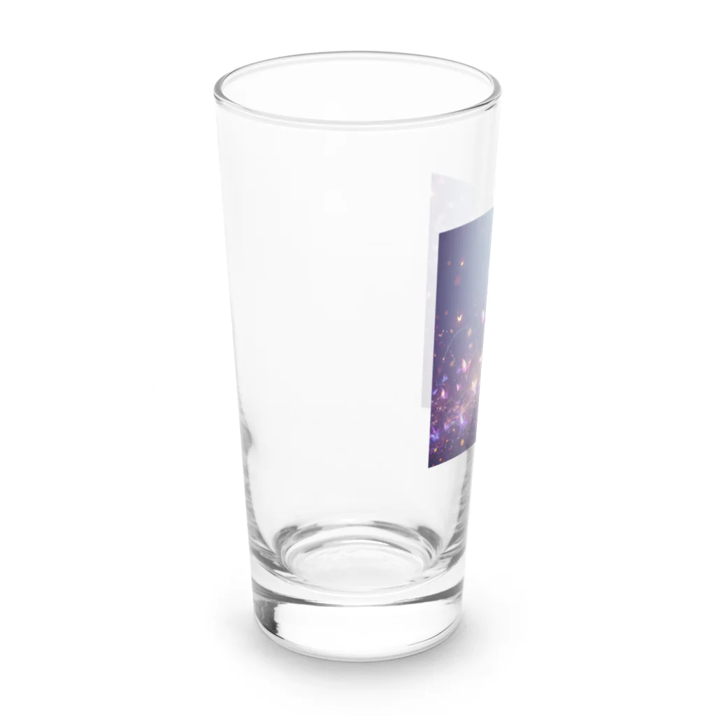 Hojo_Gorozaemonの紫蝶・壱 Long Sized Water Glass :left