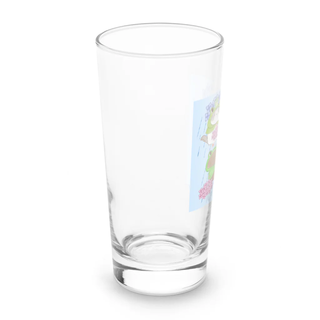 せとのお店屋さんの6月　土砂降りの日 Long Sized Water Glass :left