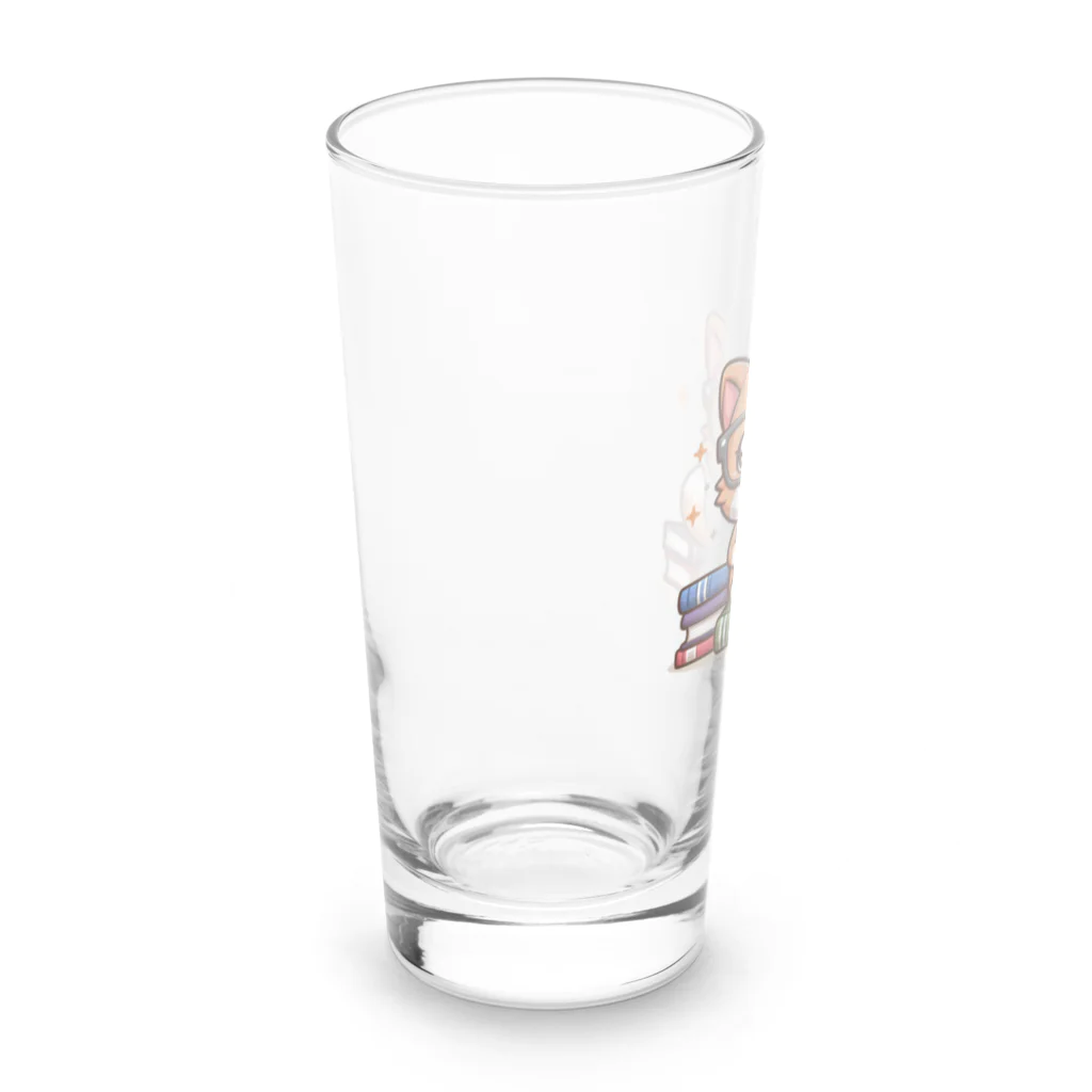 hikotakuの勉強猫 Long Sized Water Glass :left