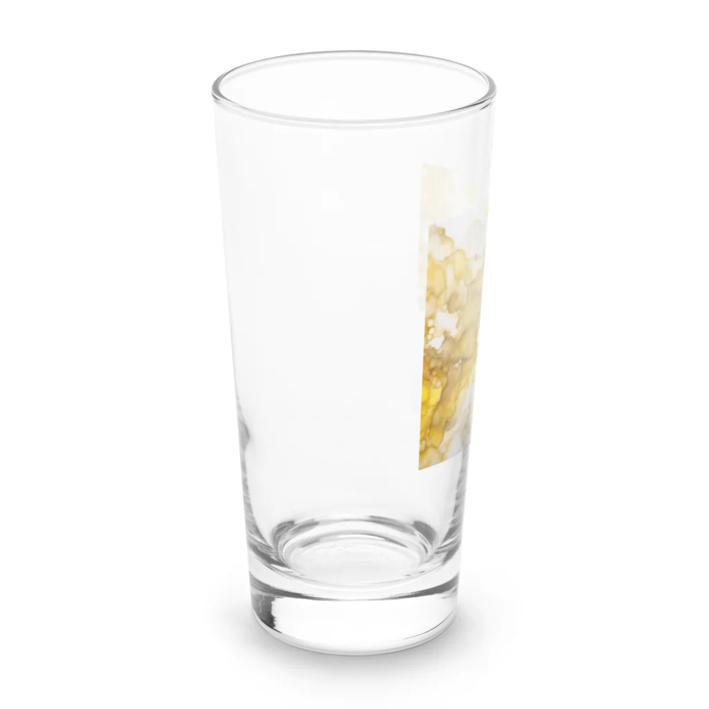 Haru_Pooh_のアルコールインクアート　-YELLOW- Long Sized Water Glass :left