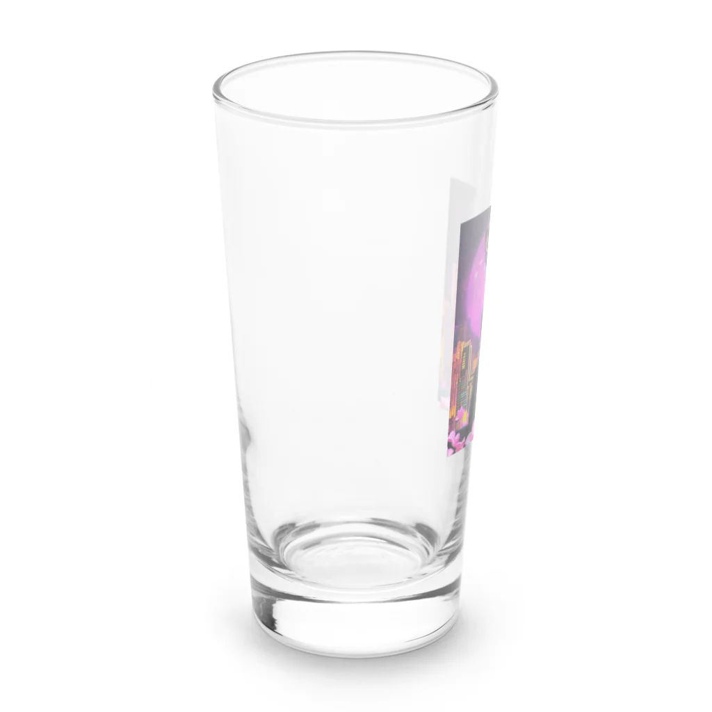 cute in cool shopのフィクション猫 Long Sized Water Glass :left