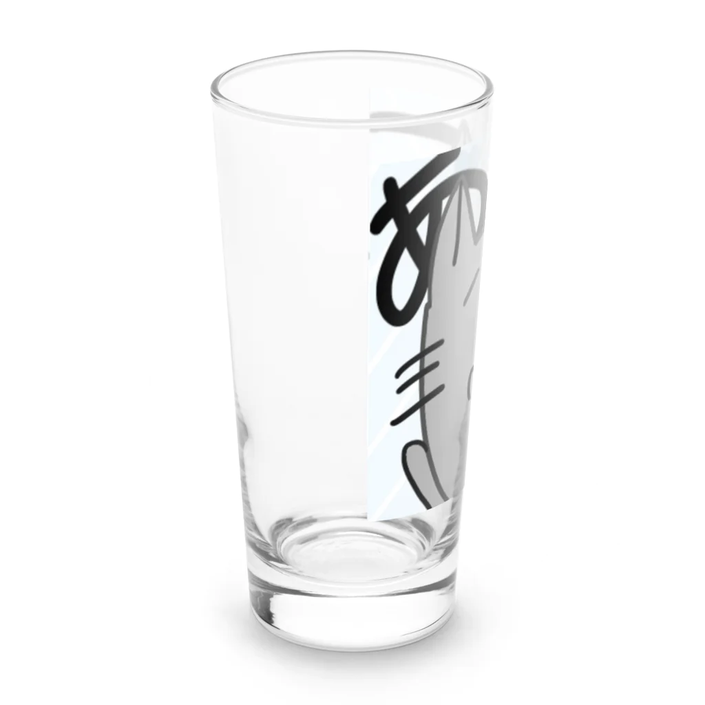 銀羽アニタ🩶🐈‍⬛@個人勢VTuberの銀羽アニタ(マスコット) Long Sized Water Glass :left