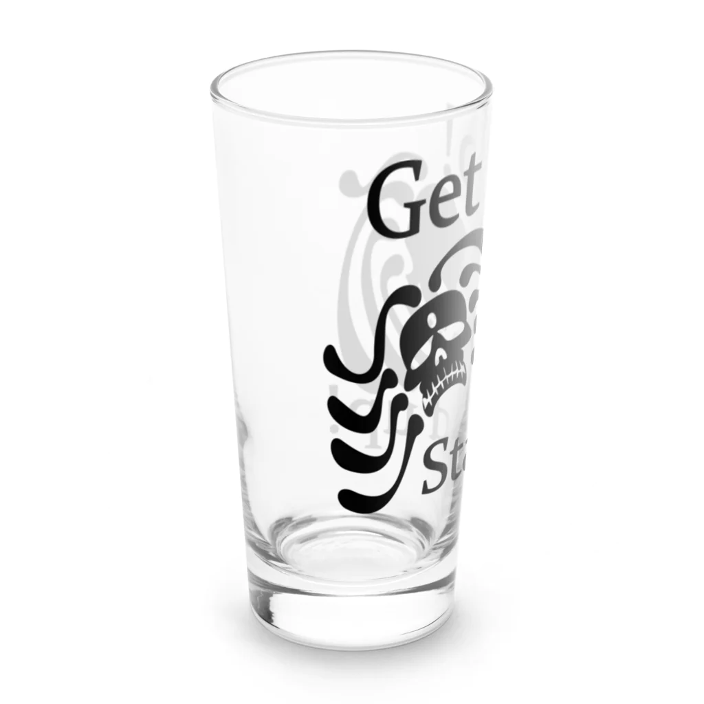 『NG （Niche・Gate）』ニッチゲート-- IN SUZURIのGet Up! Stand Up!(黒) Long Sized Water Glass :left