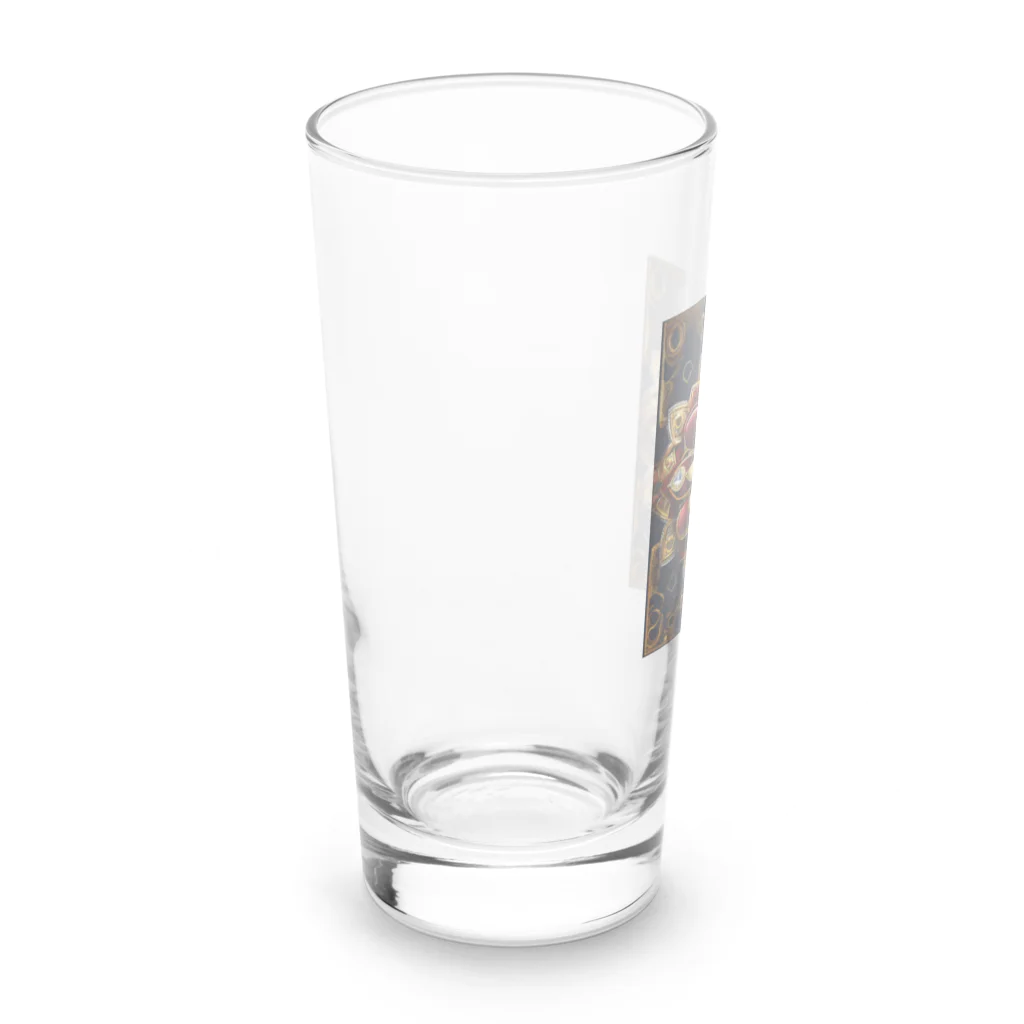 cute in cool shopの豪華な花 Long Sized Water Glass :left