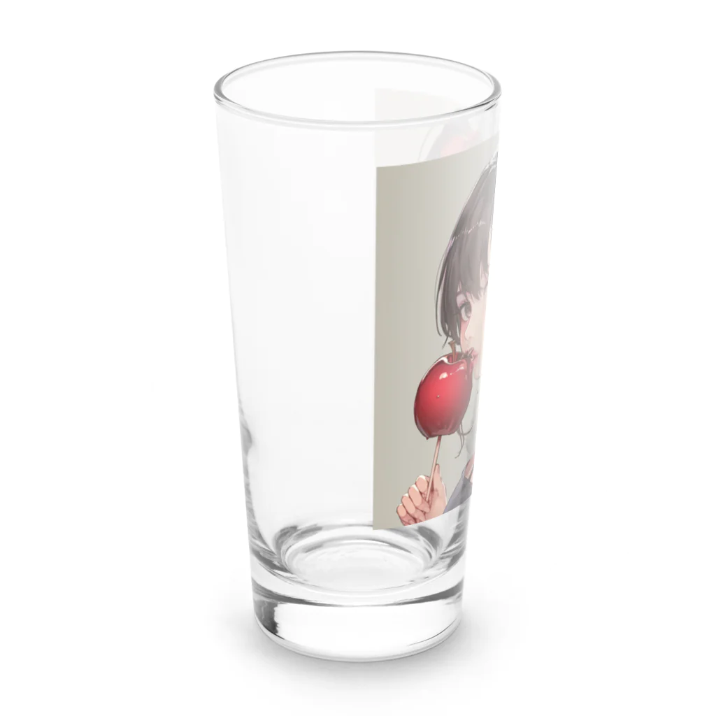 AQUAMETAVERSEのリンゴ飴娘　Tomoe bb 2712 Long Sized Water Glass :left