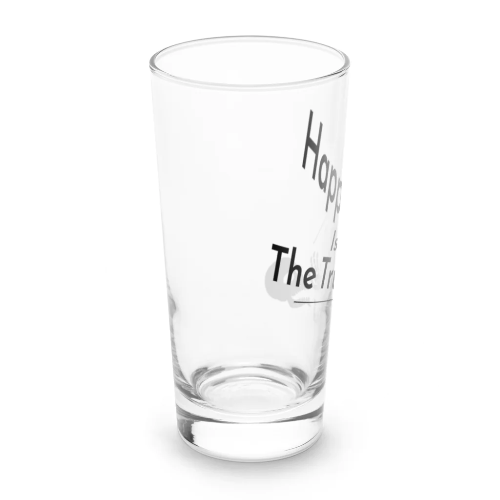 『NG （Niche・Gate）』ニッチゲート-- IN SUZURIのHappiness Is The Truth!（黒） Long Sized Water Glass :left