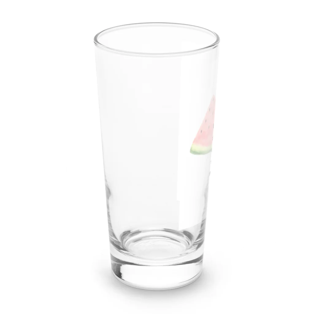 ねねのぱれすちな　スイカ　短歌 Long Sized Water Glass :left