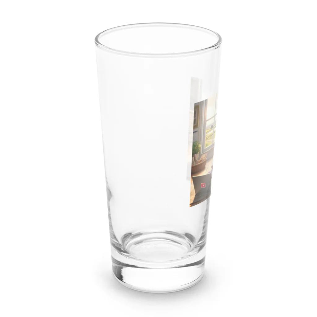 MysticArtworksのぽっちゃりになっちゃったピエール Long Sized Water Glass :left