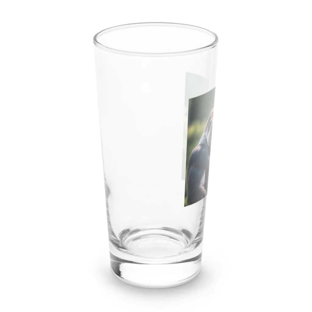 sunday_sataurday_freedayの勝ち気なゴリラ Long Sized Water Glass :left