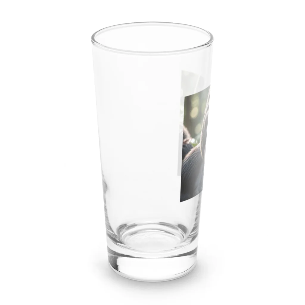 sunday_sataurday_freedayの一途なゴリラ Long Sized Water Glass :left