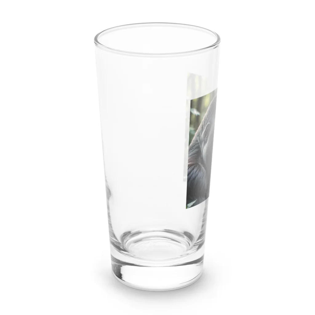 sunday_sataurday_freedayの無口なゴリラ Long Sized Water Glass :left