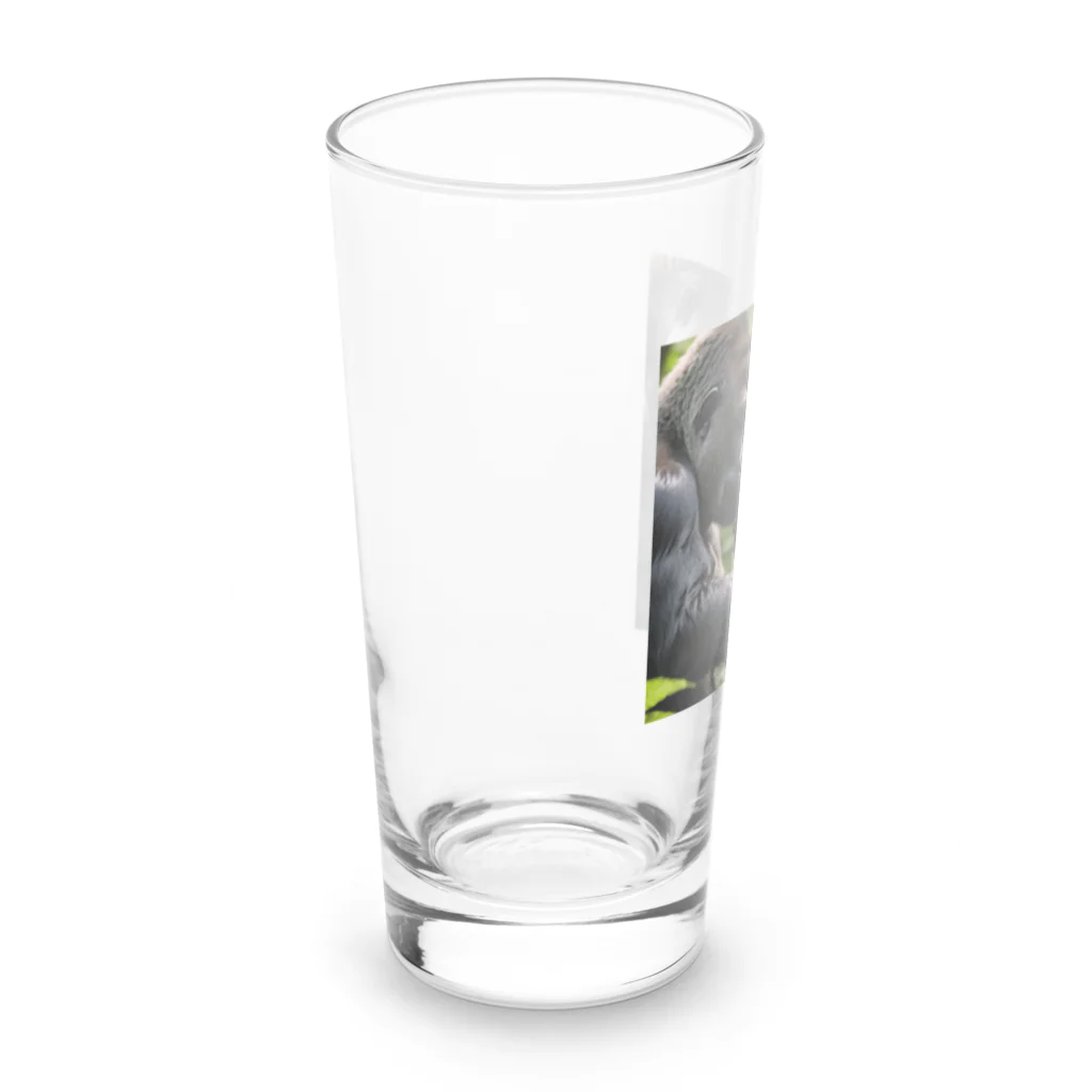 sunday_sataurday_freedayの社交的なゴリラ Long Sized Water Glass :left