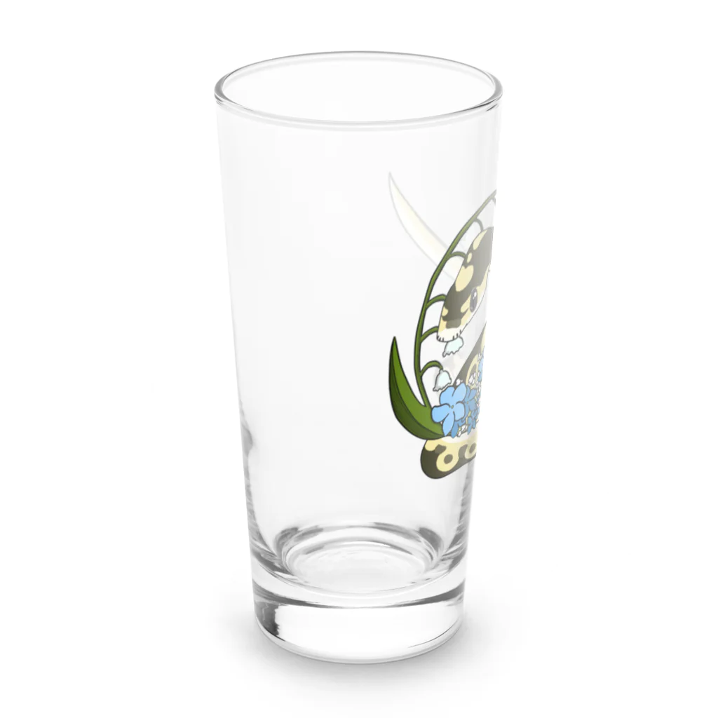 Nyoppuの蛇のぷにちゃん、スズラングラス Long Sized Water Glass :left