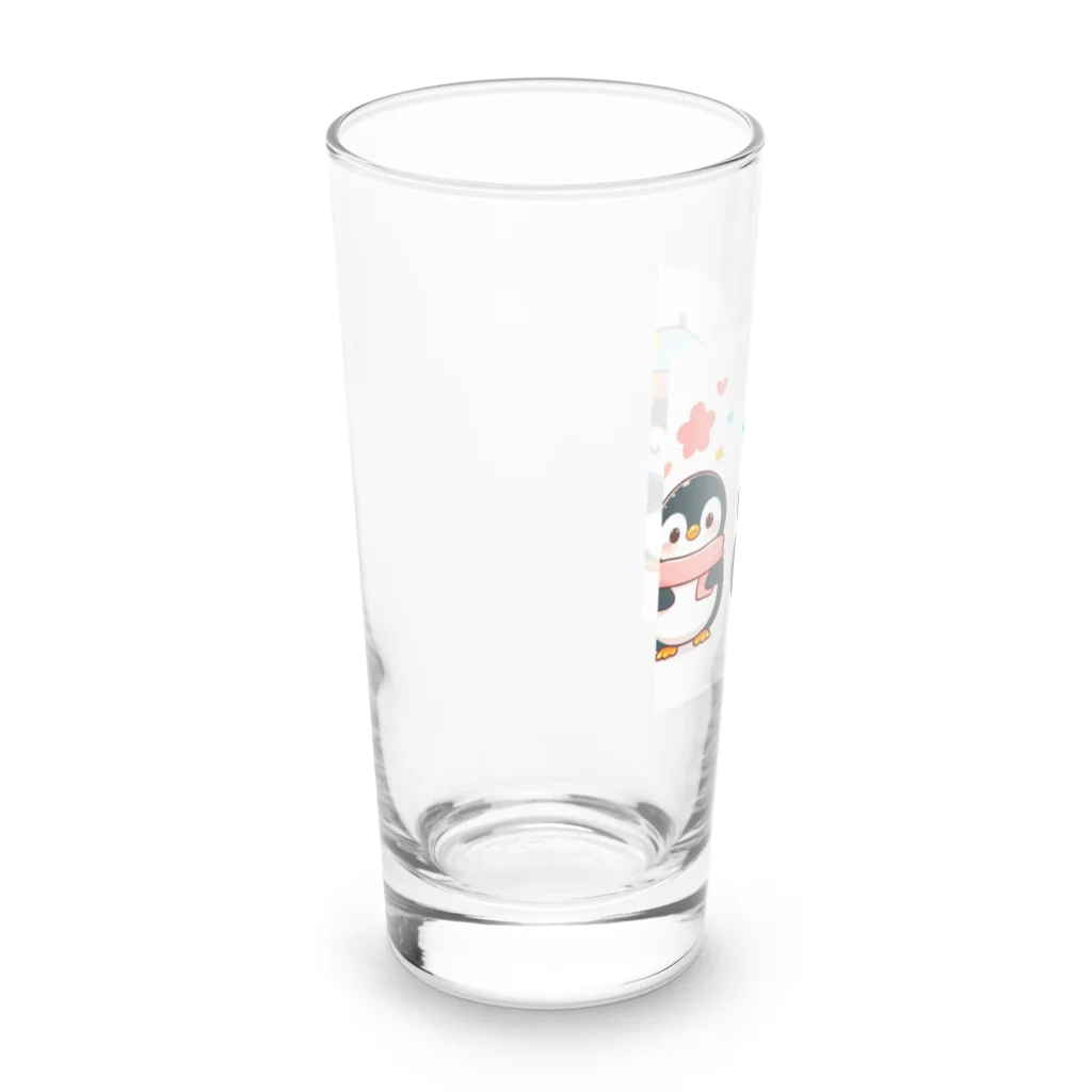 柴犬しばわんこhana873の可愛いペンギントリオ Long Sized Water Glass :left