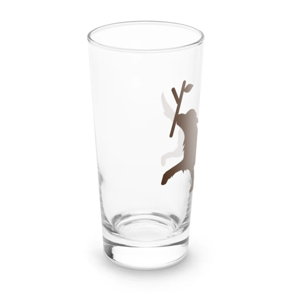 J工房-suzuri店の陽気なレトリーバー(茶色) Long Sized Water Glass :left