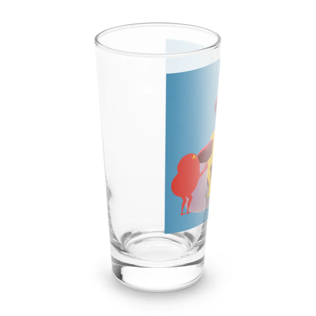 もじゃの店の寝落ちもじゃ Long Sized Water Glass :left