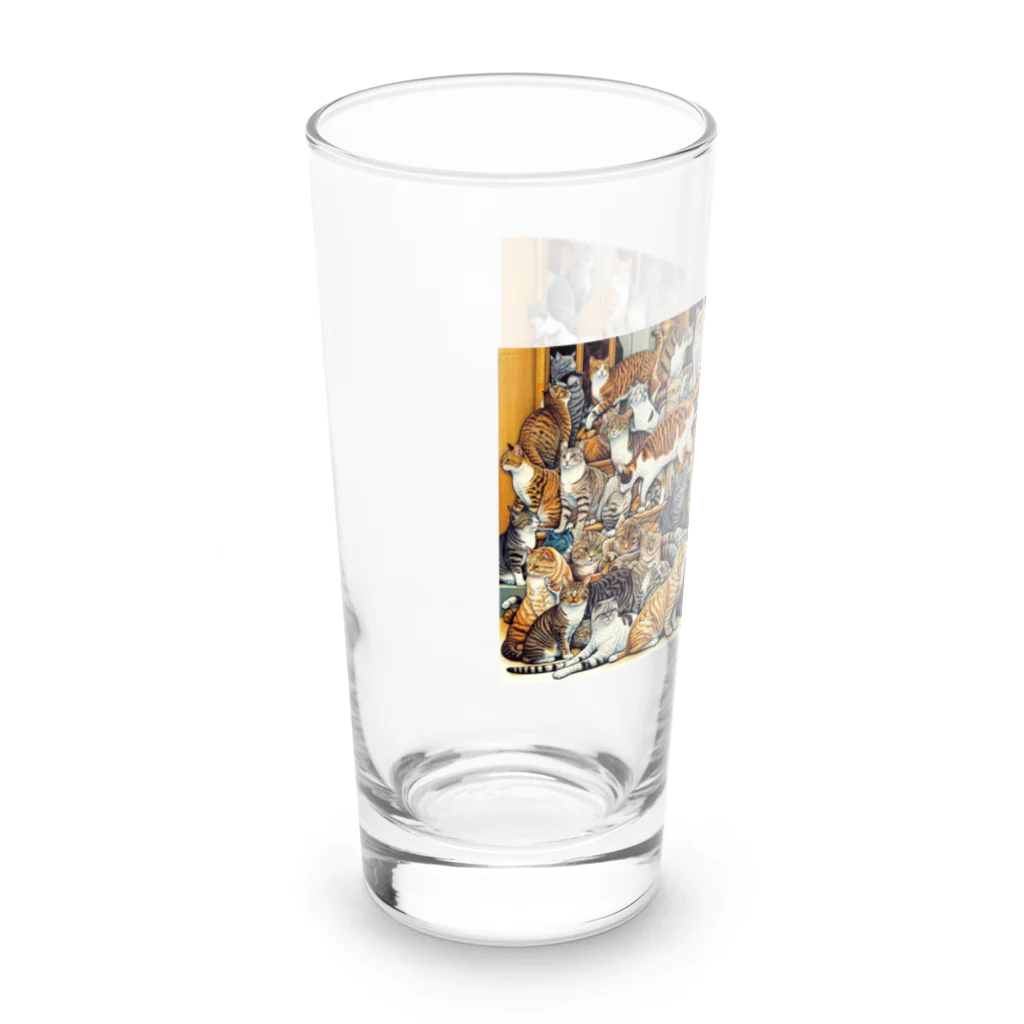 sgmujoの猫の大群 Long Sized Water Glass :left