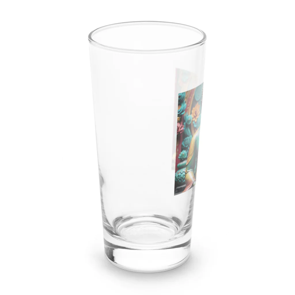 Take-chamaの品のある仏像のデザイン性が際立つ。 Long Sized Water Glass :left