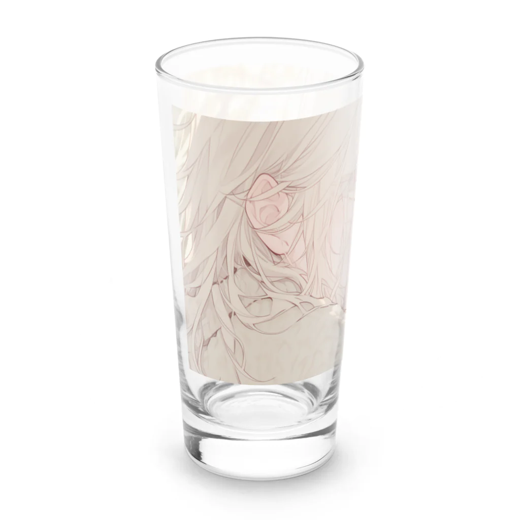 as -AIイラスト- の日向と白猫 Long Sized Water Glass :left