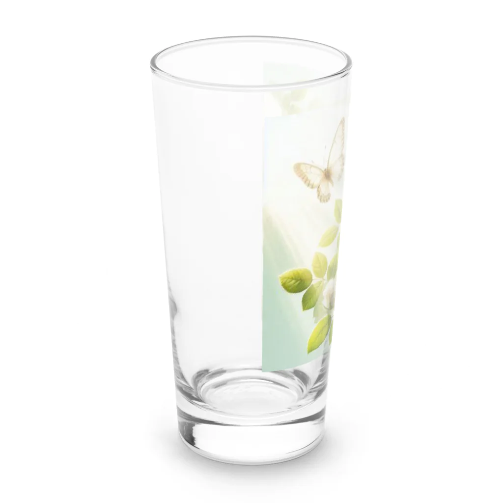 Rパンダ屋の「白薔薇」グッズ Long Sized Water Glass :left