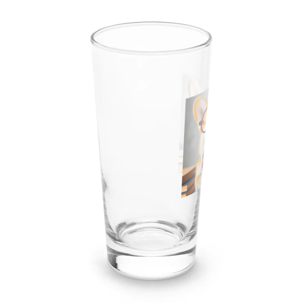 arakawork-01の物知りシリーズ　コーギー犬 Long Sized Water Glass :left