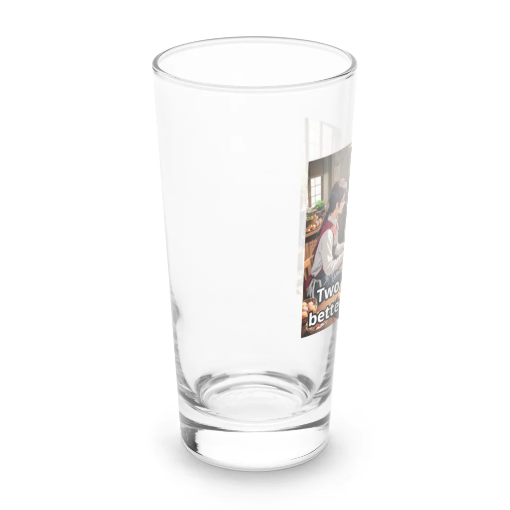 BOSEKIの一人より二人のほうが良い知恵を出せる。 Long Sized Water Glass :left