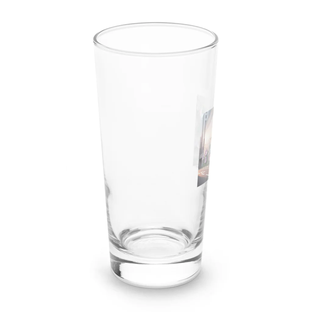 hanayaのアサガオ③ Long Sized Water Glass :left