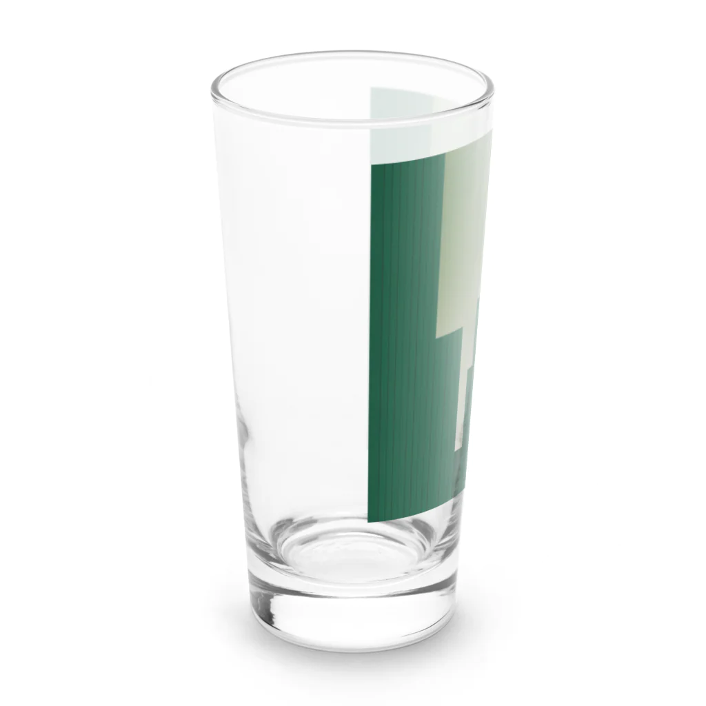 ASUTOMIのビルグッズ濃い緑色 Long Sized Water Glass :left