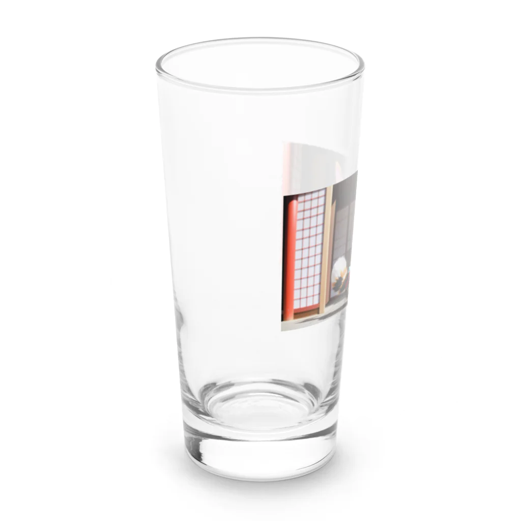 Lake Houseの三毛猫のグッズ Long Sized Water Glass :left