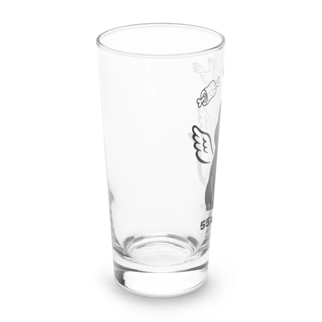 55kuronekoの黒猫に翼 Long Sized Water Glass :left