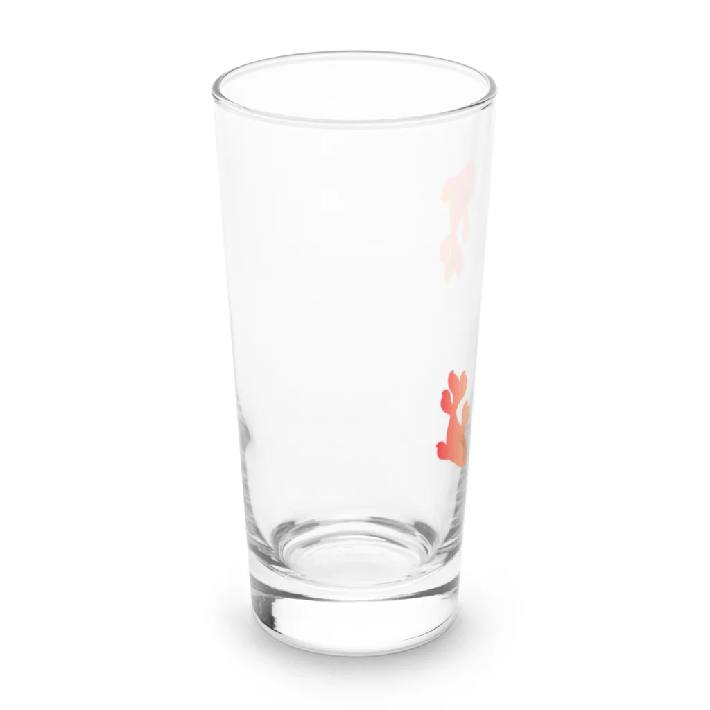 shop_hightonaammiの二匹のきんぎょ[朱色] Long Sized Water Glass :left