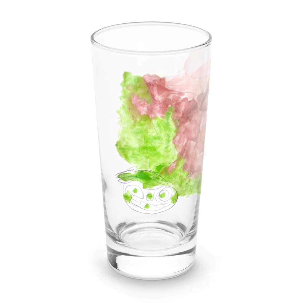 tomorhythmのこわいかお Long Sized Water Glass :left