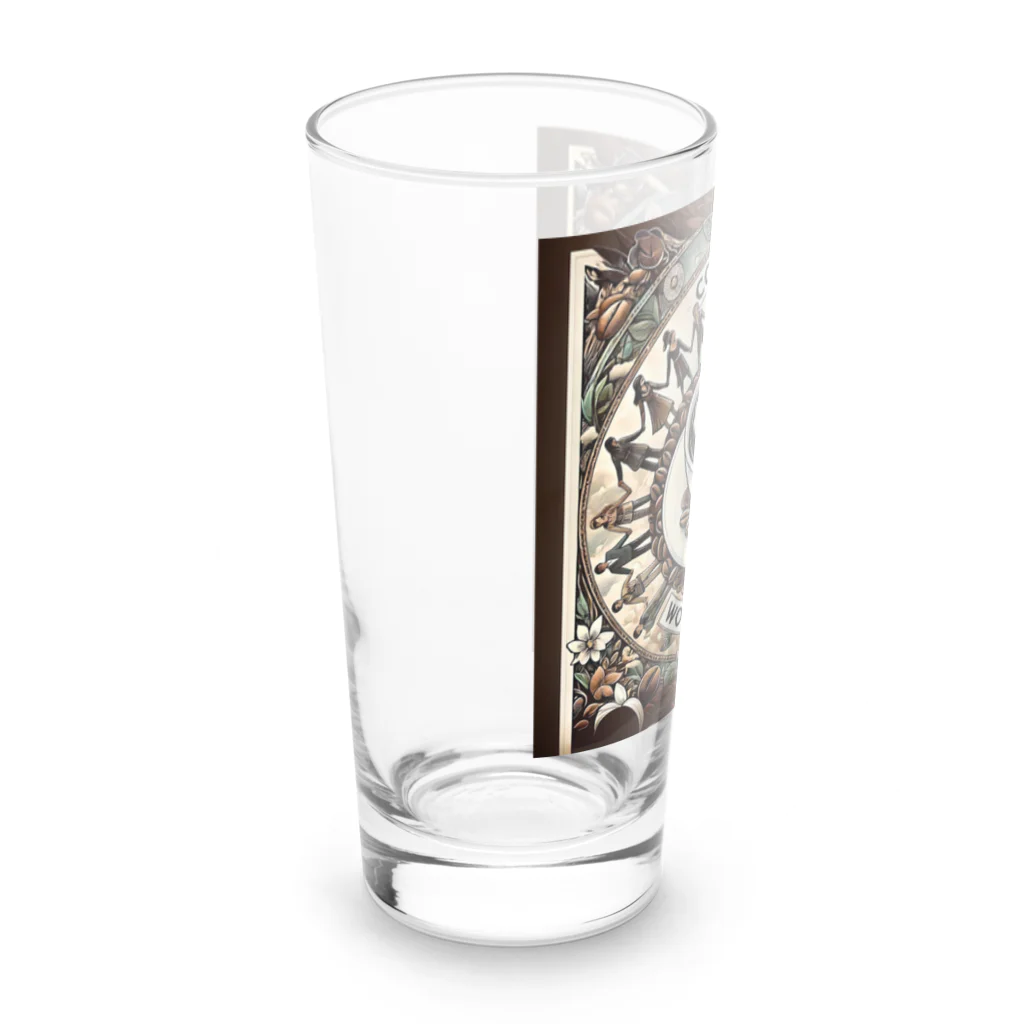 BIMAMECOFFEEのコーヒーで世界に平和を Long Sized Water Glass :left