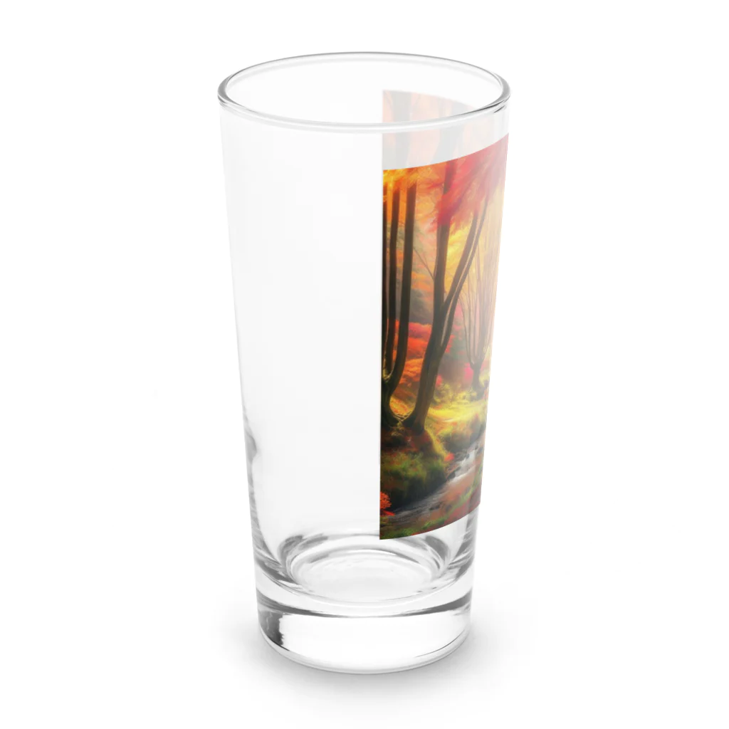 Rパンダ屋の「秋風景グッズ」 Long Sized Water Glass :left