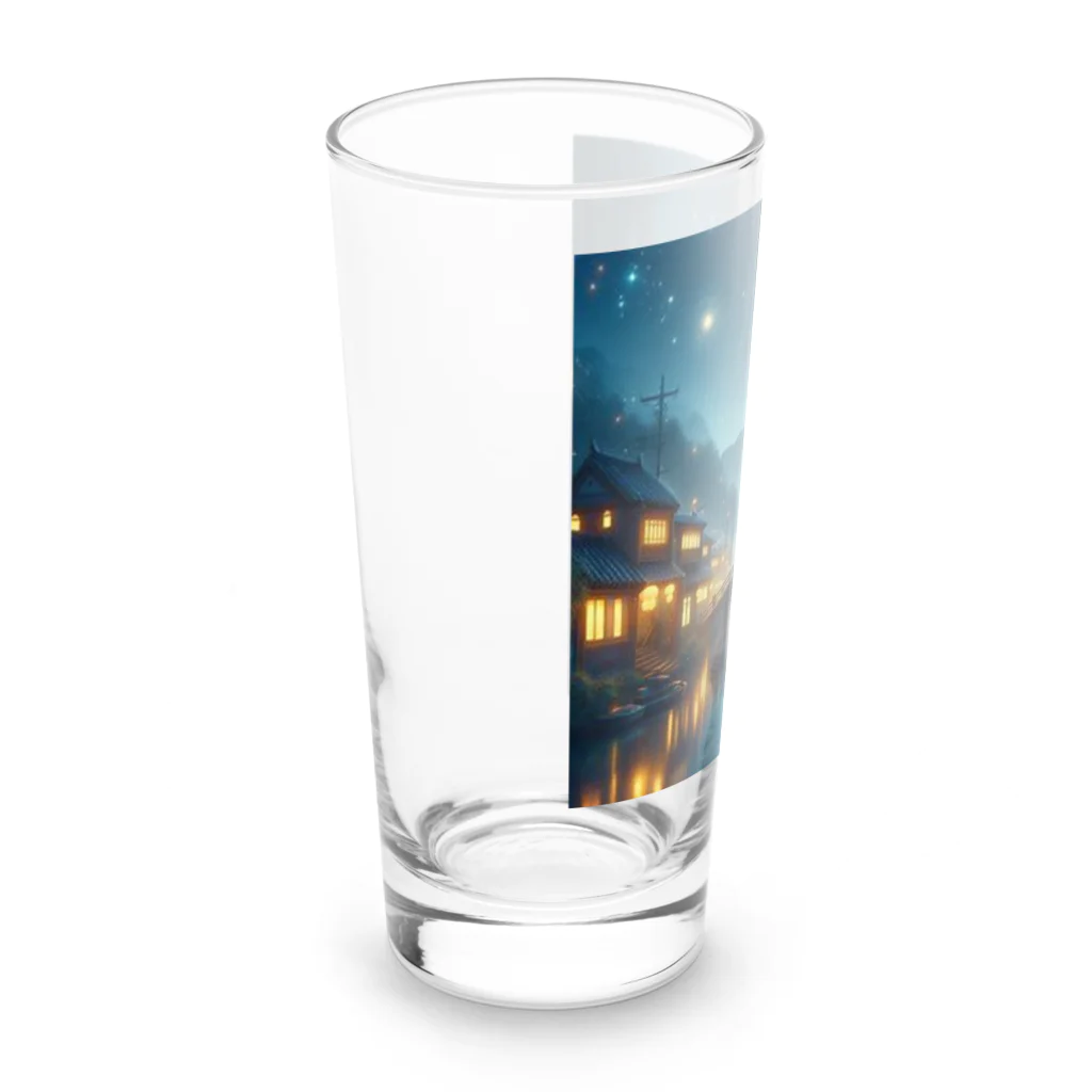 Rパンダ屋の「冬風景グッズ」 Long Sized Water Glass :left