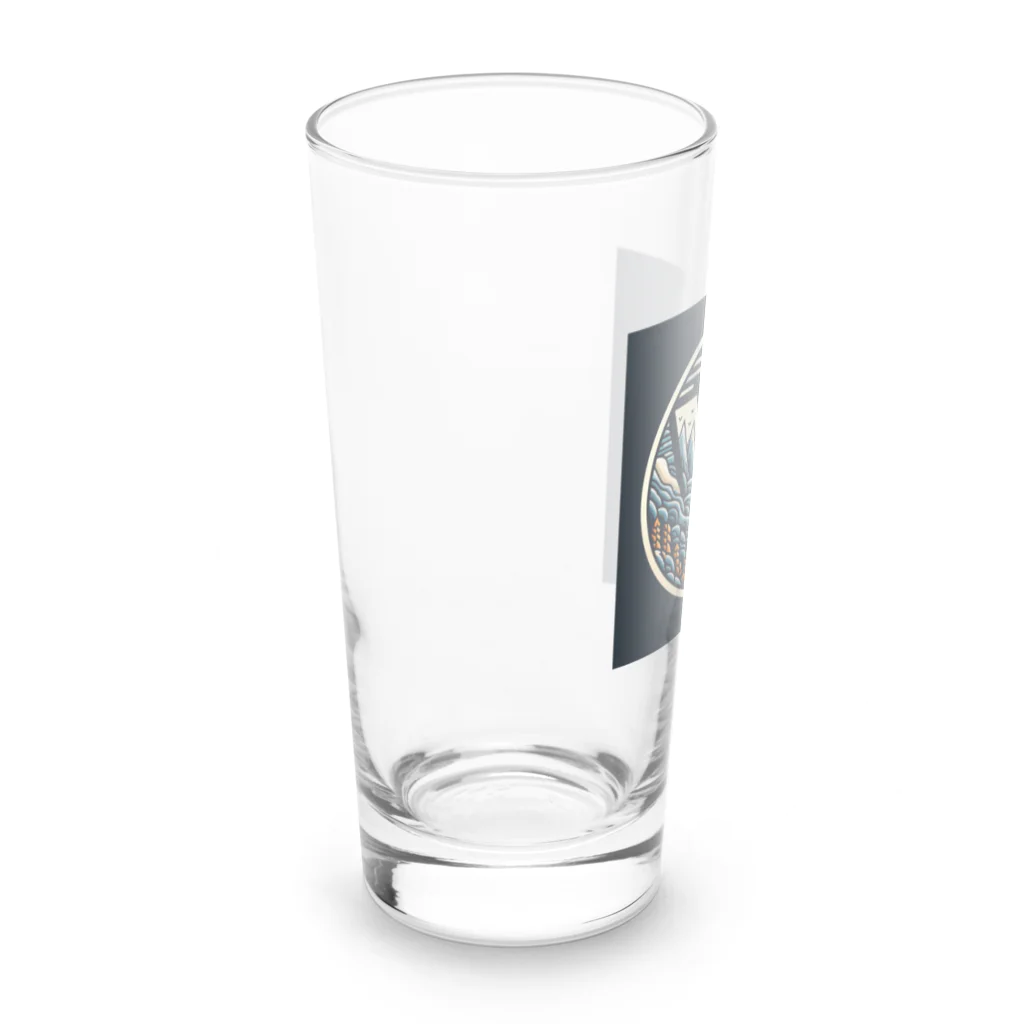 wワンダーワールドwのwwロゴ002 Long Sized Water Glass :left