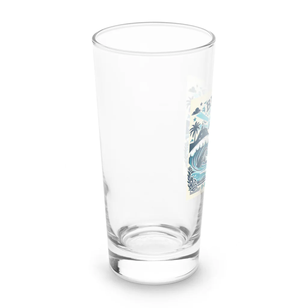 nijinosatoの青い海 Long Sized Water Glass :left