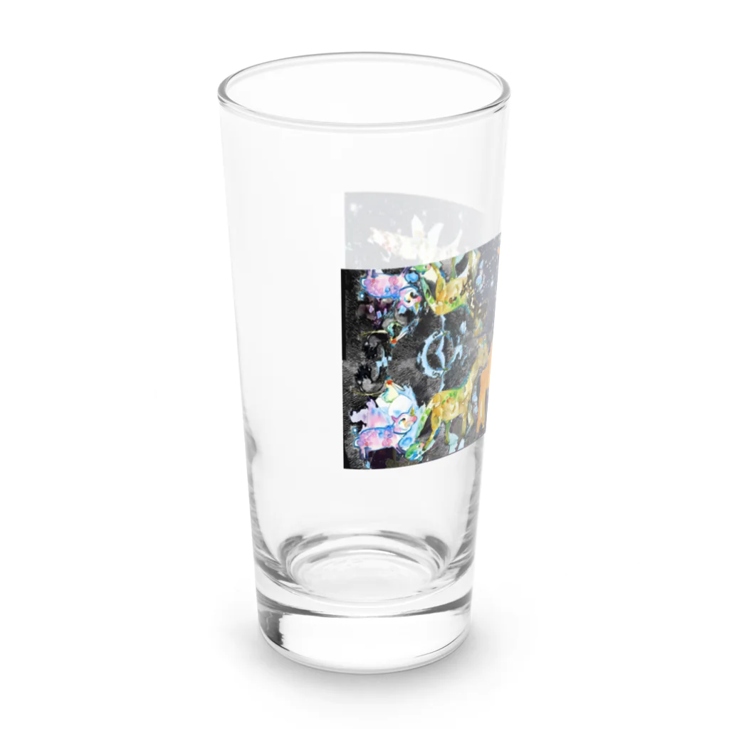 Kazusanの生きてるものの行進  夜 Long Sized Water Glass :left