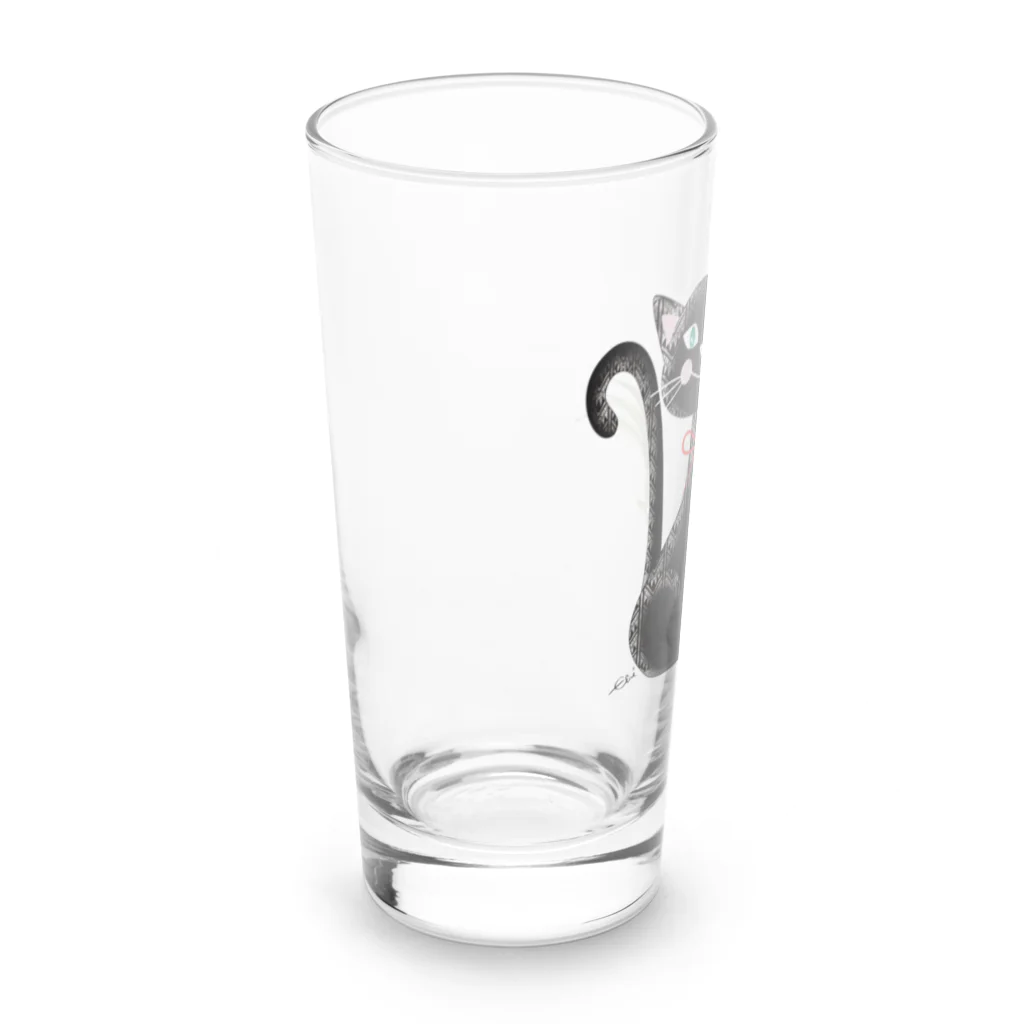 echicaのねことにわとり Long Sized Water Glass :left