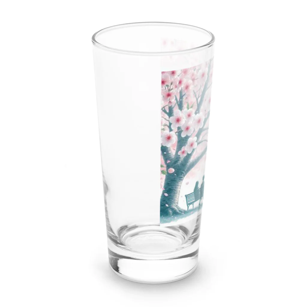 Rパンダ屋の「春風景グッズ」 Long Sized Water Glass :left