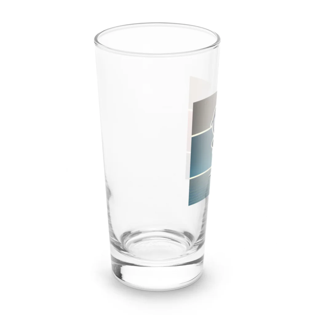 natura55のおしゃれ棒人間 Long Sized Water Glass :left