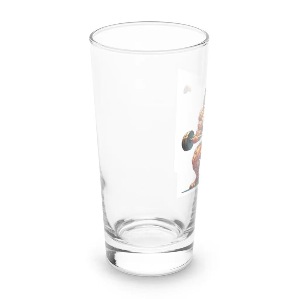 nopotechiの筋肉トラ Long Sized Water Glass :left