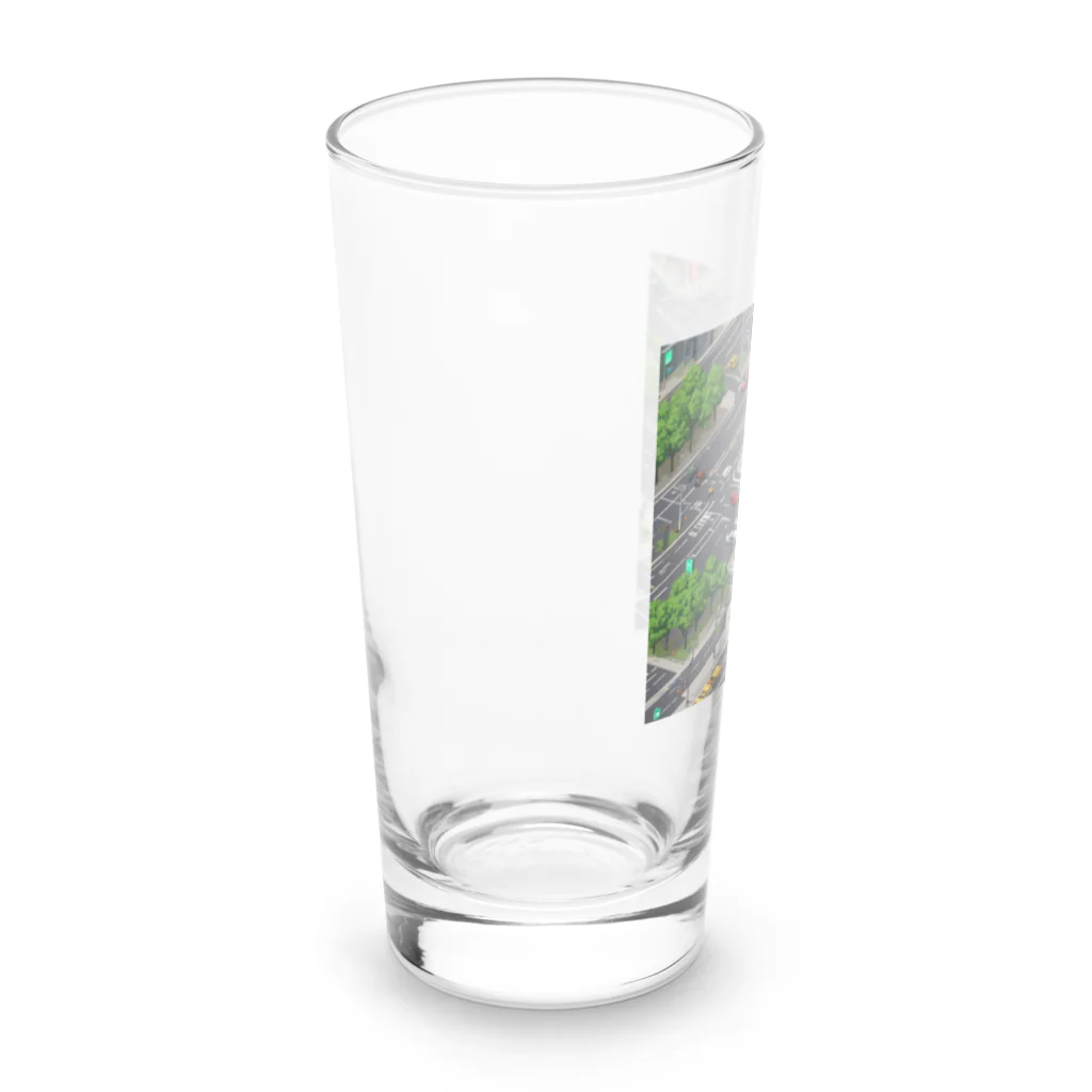 ft141104の「都会の信号 道路マップ」 Long Sized Water Glass :left