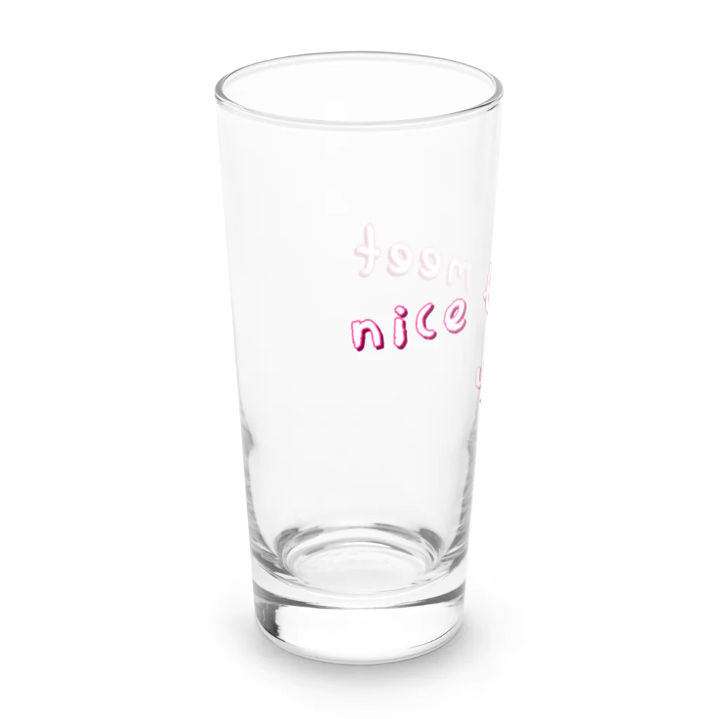 ミヤさんのnice to meet you Long Sized Water Glass :left