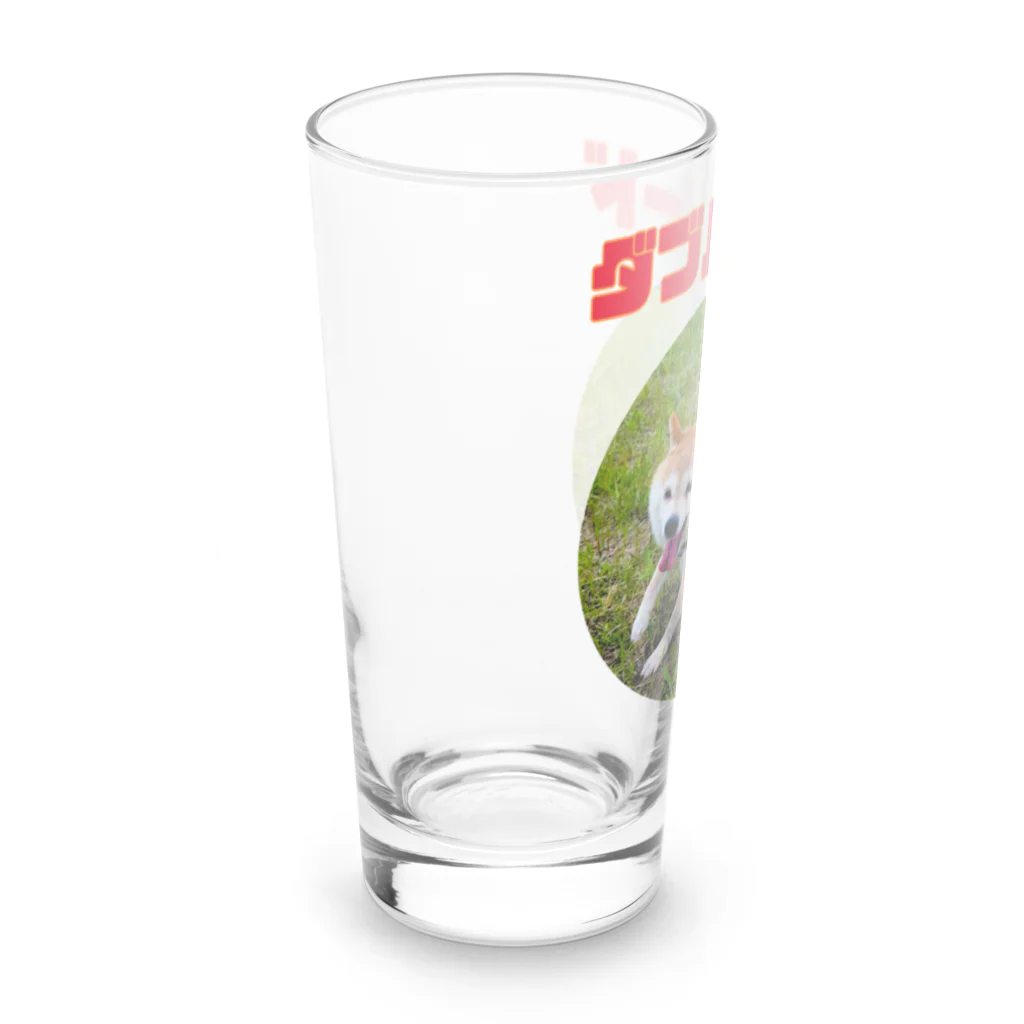 毛玉のおうちチャリティーグッズ販売suzuri部のダブルリード Long Sized Water Glass :left