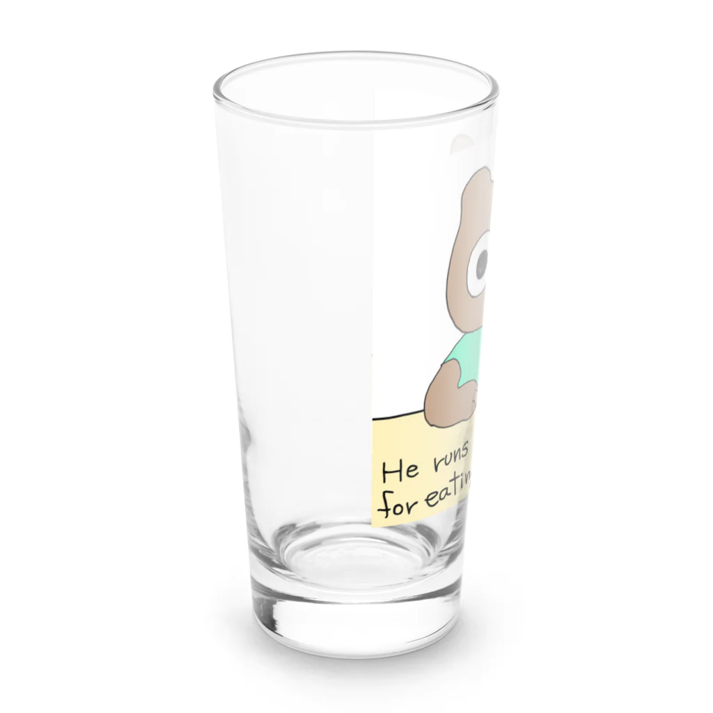 Gahoのアイスクリームクマ Long Sized Water Glass :left