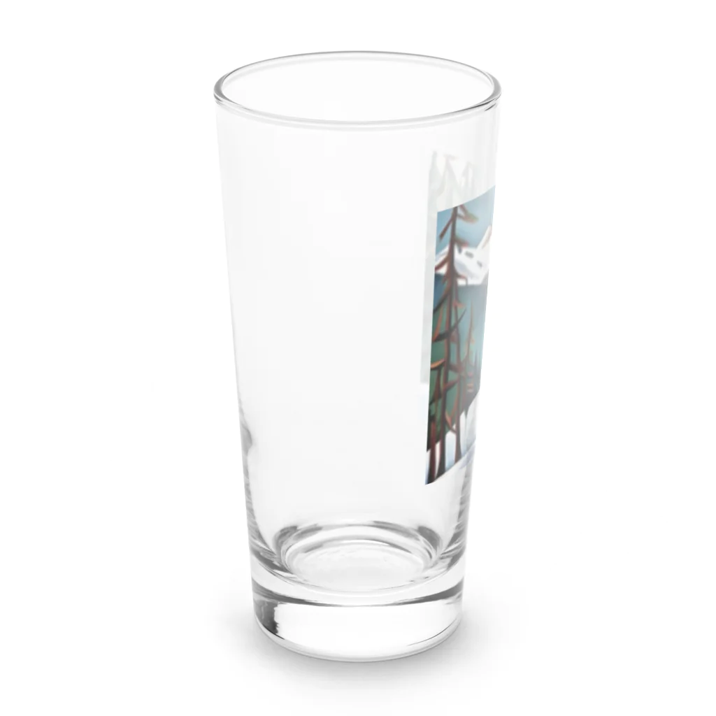 Ppit8のI live in Snow Mountain. Long Sized Water Glass :left