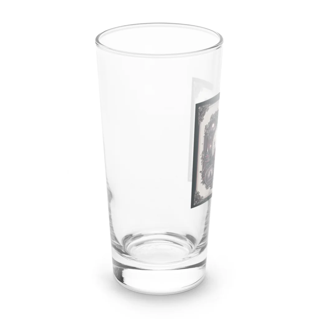 ３月ドラゴンのクマ紳士Ａ Long Sized Water Glass :left