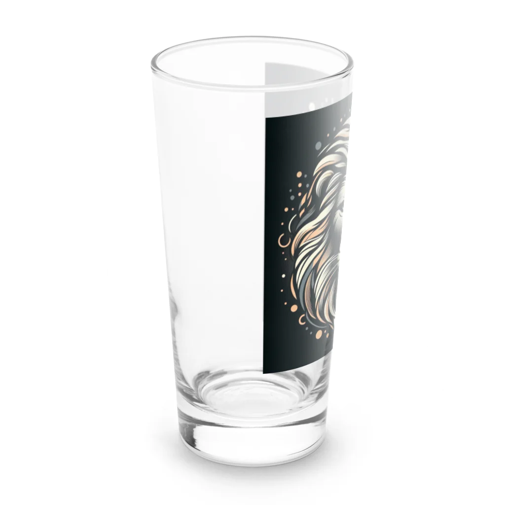 Ono_Mariaの百獣の王ライオン Long Sized Water Glass :left